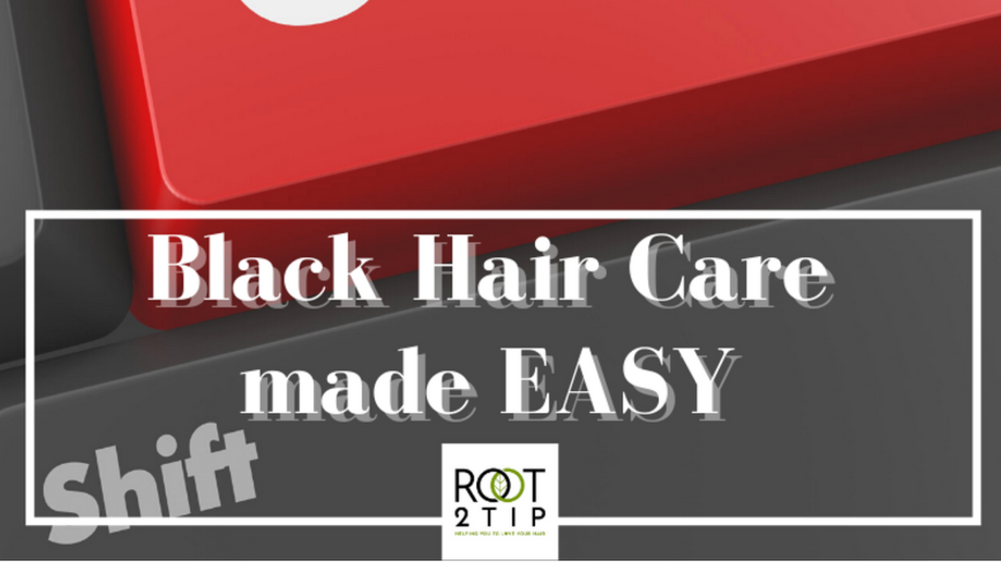 easy hair care for black hair banner