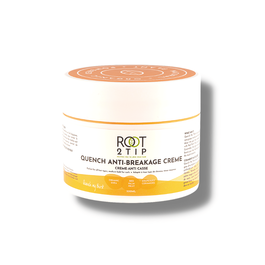 QUENCH AFRO CURLY MOISTURE CREAM FOR DRY HAIR STOPS BREAKAGE